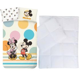 Minnie és Mickey egér ovis ágynemű paplan-párnával 100x135+40x60 cm