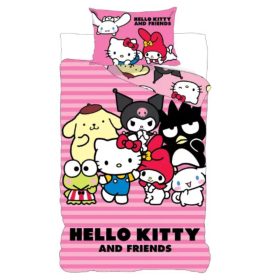 Hello Kitty ovis ágynemű 100x135+40x60 cm 100% pamut
