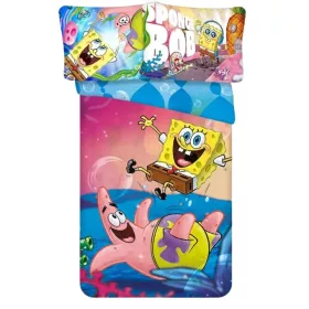 SpongyaBob ovis ágynemű 100x135+40x60 cm 100% pamut