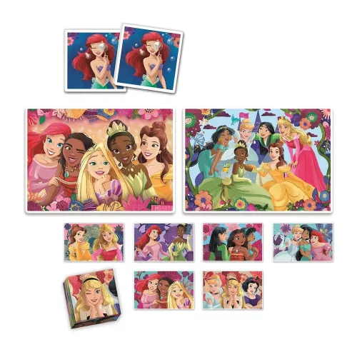 Disney Hercegnők 4 az 1-ben játékgyűjtemény puzzle és memóriajáték