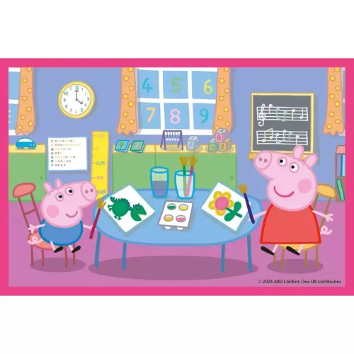 Peppa malac mesekocka 6 db-os puzzle 2 éves kortól – Clementoni fejlesztő játék