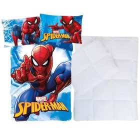 Pókember ovis ágyneműhuzat szett paplannal és párnával – 100x135+40x60 cm