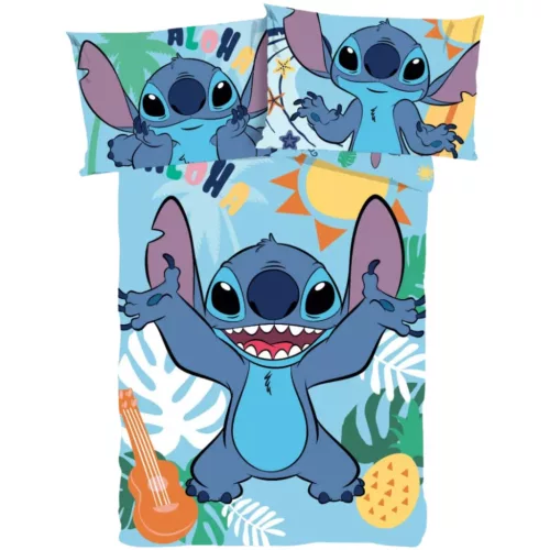 Lilo és Stitch ovis ágyneműhuzat szett paplannal és párnával – 100x135+40x60 cm