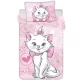marie cica ágynemű garnitúra 100x135 40x60 cm pamut disney rózsaszín kislányos minta mandala szívvel