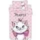 marie cica ágynemű 100x135 40x60 cm pamut pöttyös rózsaszín gyerek kislányos cicás huzat