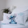 stitch ágynemű 100x135 40x60 cm pamut disney ohana felirat virágos hawaii gyerek huzat kékes lila mintával