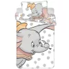 dumbo ágynemű 100x135 40x60 cm pamut disney repülő elefánt pöttyös gyerek huzat fehér szürke rózsaszín