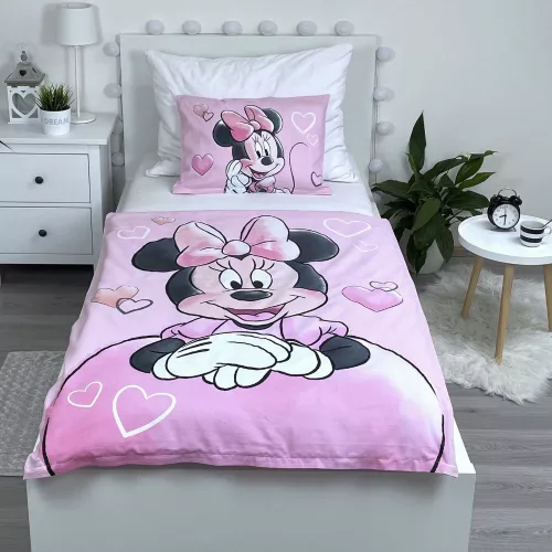 Minnie egér ovis ágynemű szett (hearts)