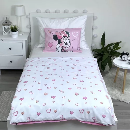 Minnie egér ovis ágynemű szett (hearts)