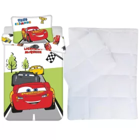 Verdák ovis ágynemű 100x135+40x60 cm, 100% pamut, a hozzávaló paplan és párna szettben