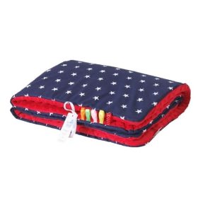 Csillagos babatakaró (sötétkék)