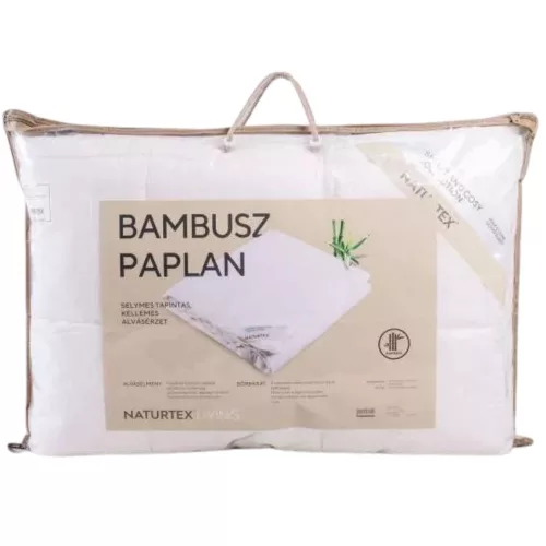 Naturtex Bamboo nyári paplan 140x200 cm – selymes, hűs, antibakteriális bambusz ágynemű