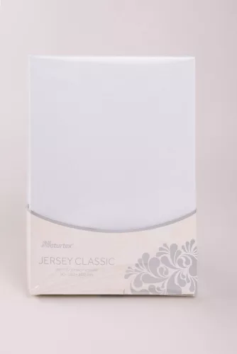 Jersey gumis lepedő 140/160x200 cm-es (fehér)