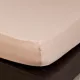 Jersey gumis lepedő 180/200x200 cm-es (homokbarna)