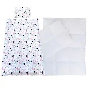 Szivecskés ovis ágynemű szett