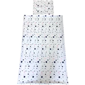 Rózsaszín csillagos ovis ágynemű