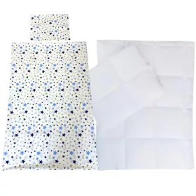 Kék csillagos ovis ágynemű szett