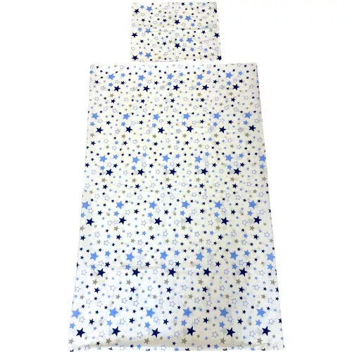 Kék csillagos ovis ágynemű szett