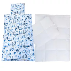 Óceán állatai ovis ágynemű szett (kék)