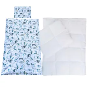 Óceán állatai ovis ágynemű szett (zöld)