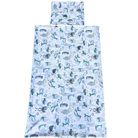 Óceán állatai ovis ágynemű (zöld)