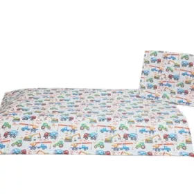 Munkagépes ovis ágynemű (apró színes)