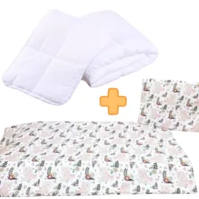 Nyuszis ovis ágynemű szett (virágok)