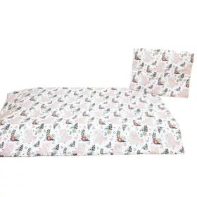 Nyuszis ovis ágynemű (virágok)