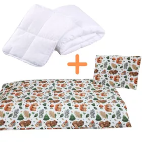 Mókusos, macis ovis ágynemű szett