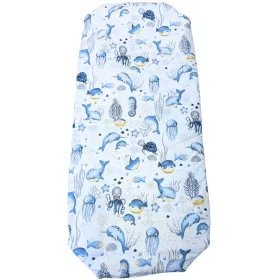 Óceán állatai ovis derékalj (kék)