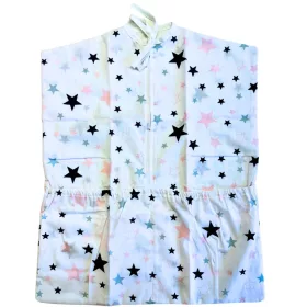 Rózsaszín csillagos ovis zsák