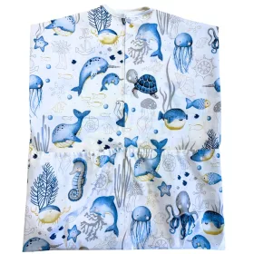 Óceán állatai ovis zsák (kék)