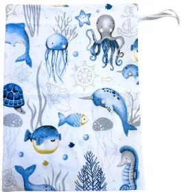 Óceán állatai tornazsák (kék)