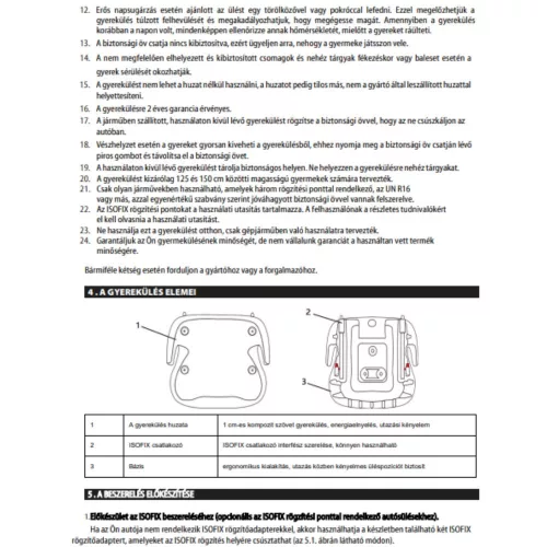 Mancs őrjárat autós ISOFIX-es ülésmagasító (Power)